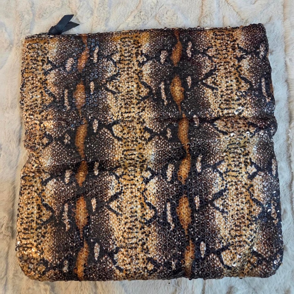 BCBG Generation black and brown snake print clutch purse handbag wallet‎ - Picture 2 of 6